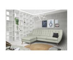 JUSTyou Genise Canapé d'angle Velours Gris