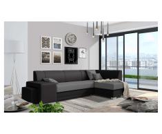 JUSTyou Idella Canapé Cuir synthétique Noir