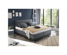 JUSTyou Helena II Lit boxspring Anthracite Noir 140x200 cm