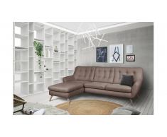 JUSTyou Genise Canapé d'angle Velours Beige