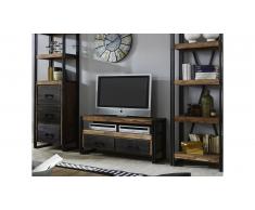 JUSTyou Manar Meuble TV Sheesham Noir