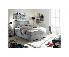 JUSTyou Jackson Lit boxspring Argent 140x200 cm