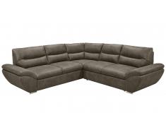 JUSTyou Michigan Canapé d'angle Marron