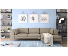 JUSTyou Remi Canapé d'angle Marron Droite