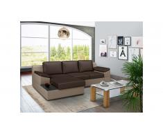 JUSTyou Radella Canapé Cuir synthétique Marron