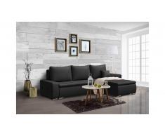 JUSTyou Edolie Canapé Velours Noir I