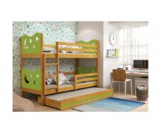 JUSTyou Ola+lit supplémentaire Lit Aulne Vert