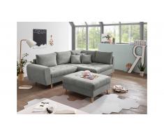 JUSTyou North Dakota Canapé d'angle Gris