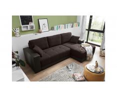 JUSTyou Alabama Canapé d'angle Marron