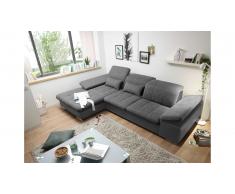 JUSTyou Maryland Canapé d'angle Gris Anthracite