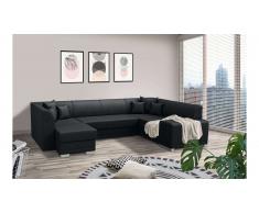 JUSTyou Alorie Canapé Velours Noir I