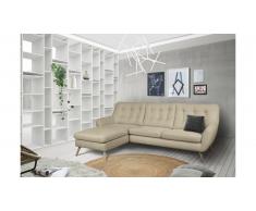 JUSTyou Genise Canapé d'angle Velours Beige