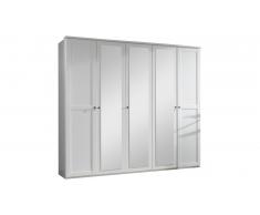 JUSTyou Teresa Armoire a portes battantes Blanc