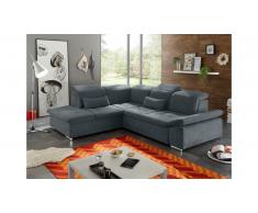 JUSTyou Carson City Canapé d'angle Anthracite