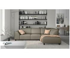 JUSTyou Einar Canapé d'angle Beige II Cuir synthétique