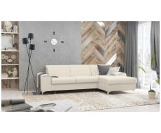 JUSTyou Lino Canapé d'angle Beige Velours