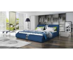 JUSTyou Maipo Lit rembourré Bleu 140x200