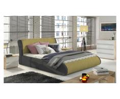 JUSTyou Tessa Lit rembourre Jaune | Gris 140x200