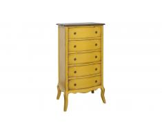 JUSTyou Mellow Buffet haut Peuplier Jaune Marron