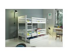 JUSTyou Jan Lit superposé Blanc