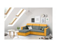 JUSTyou Delbert Canapé Microfibres Orange Gris