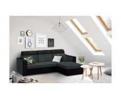 JUSTyou Delbert Canapé Microfibres Noir