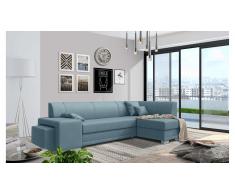 JUSTyou Idella Canapé Velours Bleu