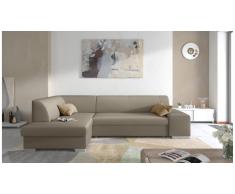 JUSTyou Piave Canapé d'angle Marron Cuir synthetique
