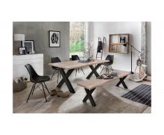 JUSTyou Omel Table Chene 100x220 Noir