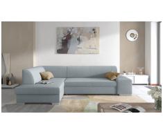 JUSTyou Piave Canapé d'angle Gris Tissu structure