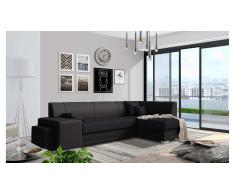 JUSTyou Idella Canapé Cuir synthétique Noir