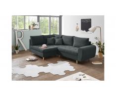 JUSTyou North Carolina Canapé d'angle Anthracite