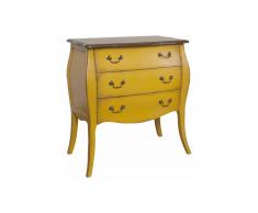 JUSTyou Mellow Commode Peuplier Jaune Marron