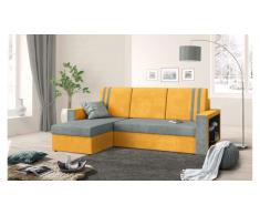 JUSTyou Wilona Canapé Microfibres Orange Gris