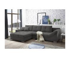 JUSTyou Oklahoma Canapé d'angle Gris