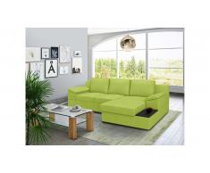 JUSTyou Radella Canapé Velours Citron vert