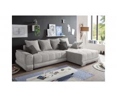 JUSTyou Denver Canapé d'angle Gris Anthracite