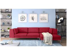 JUSTyou Remi Canapé d'angle Rouge Droite