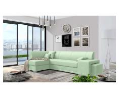 JUSTyou Idella Canapé Velours Vert