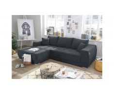 JUSTyou Ohio Canapé d'angle Anthracite