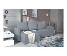 JUSTyou Tanita Canape d'angle Bleu Tissu structure