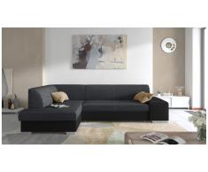 JUSTyou Piave Canapé d'angle Gris Cuir synthetique