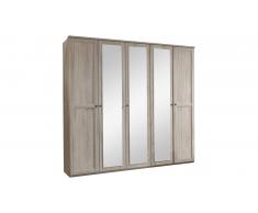 JUSTyou Teresa Armoire a portes battantes Chene