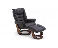JUSTyou Lancaster Fauteuil Noir Noyer