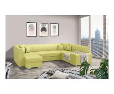 JUSTyou Alorie Canapé Velours Jaune