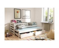 JUSTyou Kobi Lit fonctionnel Blanc 80x160 cm