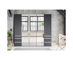 JUSTyou Valbom Armoire a portes battantes Anthracite