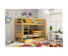 JUSTyou Kera Lit superposé Aulne Blanc