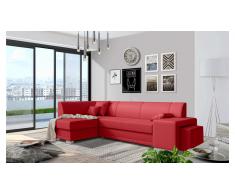 JUSTyou Idella Canapé Cuir synthétique Rouge