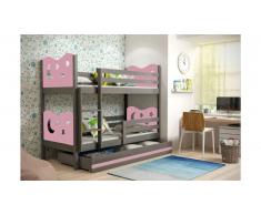JUSTyou Ola Lit superposé Anthracite Rose